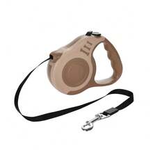 1pc Retractable Pet Leash, Dog/Cat Walking Leash - Brown - View 3