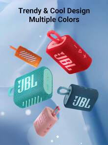 JBL Go 3 便携式迷你蓝牙音箱，无线音箱，IP67 防水防尘，音质震撼，低音强劲，5 小时播放时间，适合居家、户外和旅行，多种颜色可选 - 粉色 - 查看 10