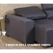 Lira 2-Seater Reclining Sofa Cover Kit With 2 Printed Cushions, Gel Knit Fabric - 藏蓝色 - 查看 3
