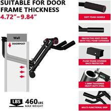 ONETWOFIT 2025 Upgrade Multi-Grip Pull Up Bar For Doorway - 460 Lbs Heavy Duty Chin-Up Bar For Home Gym Exercise, Door Frame Pull Up Bar For Almost All Doors - quả mơ - Xem 4