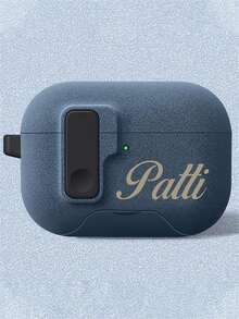 [Customizable] Personalized Pop-Up Flashing Earphone Case With Custom Lettering, DIY Earphone Protective Case, Suitable For 1/2/3/4 Pro/2 Pro/3, Luxury Protective Case, Perfect Gift For Birthdays, Christmas, And Halloween.