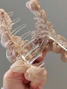 1pc Solid Color Organza Scrunchie, All Season Hair Clips Fashion Hair Accessories - Khaki - View 6