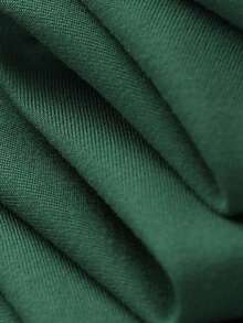 男童圆领短袖字母印花T恤，简约风格，春夏新品 - 墨綠色 - 查看 9