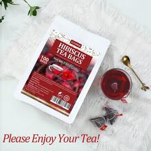 ULTHMOK Hibiscus Flowder Tea Bags 100 No Additives Pure Natural Herbal Tea Beauty Tea For Women Healthy Drink - Hibiscus Flowder Tea-100 - 查看 5