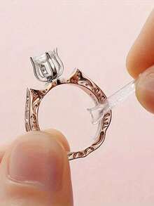 Dụng cụ chỉnh kích cỡ nhẫn bằng nhựa, miếng đệm chỉnh kích cỡ nhẫn vô hình, phù hợp với mọi kích cỡ ngón tay, dụng cụ chỉnh kích cỡ nhẫn vô hình thích hợp cho nhẫn bị lỏng - nhiều kích cỡ ngón tay, điều chỉnh nhẫn thoải mái và bảo vệ - dụng cụ điều chỉnh độ siết chặt nhẫn trong suốt có thể điều chỉnh, bảo vệ trang sức cho nhẫn bị lỏng, dụng cụ chỉnh kích cỡ nhẫn phù hợp với mọi loại nhẫn, dụng cụ chỉnh kích cỡ nhẫn nữ nhiều kích cỡ. - Nhiều màu - Xem 3