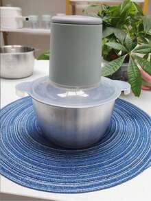 Picadora de carne eléctrica de acero inoxidable/Procesador de alimentos con cuchillas afiladas - Alimentado por USB, diseño inalámbrico, a batería, picadora de carne/máquina de pasta 2 en 1, apariencia duradera y elegante, electrodoméstico de cocina compacto. - Multicolor - Ver 8