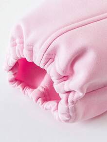 mini bala 女童加绒长袖套装，抗菌甜美风，2026年冬季新年款 - 粉紅 - 查看 12