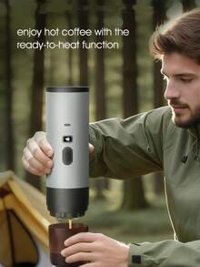 Portable Espresso Coffee Maker With Self-Heating Function, Can Make Hot And Cold Drinks, LED Display, Compatible With Coffee Powder And Capsules, Built-In 2600*3mAh Rechargeable Lithium Battery, Suitable For Travel, Outdoor Activities And RV Use - Portable Coffee Machine - View 7
