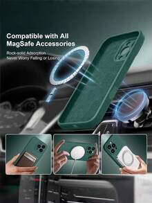 军规级防震防指纹硅胶手机壳，内衬绒布，兼容 17/17 Air/17 Pro/17 Max/16/15/14/13/12/13 Mini、Galaxy A56 5G/S23 Ultra、荣耀等机型。适合作为男女朋友的生日礼物或节日礼物。国际版，非国内版。 - 綠色 - 查看 5