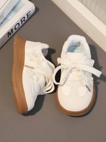 Girls' Casual Sports Shoes, Princess Style Soft Bottom Toddler Shoes, Spring/Autumn - Beige - View 5