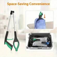 1pc Foldable Trash Picker Grabber, Thick Aluminum Alloy Litter Picker, Ergonomic Waste Claw For Elderly And Pregnant Women - Multicolor - View 3