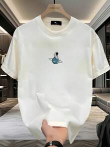 Men's Thick T-Shirt - White - View 1