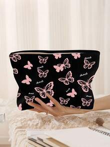 Túi đựng mỹ phẩm chủ đề bướm - Họa tiết bướm, túi khóa kéo bằng polyester, túi đựng đồ dùng vệ sinh cá nhân khi đi du lịch, túi khóa kéo nhẹ, món quà hoàn hảo cho người yêu thích làm đẹp, chị em gái, sinh viên và người lớn, túi trang điểm in ngẫu nhiên. - Nhiều màu - Xem 13
