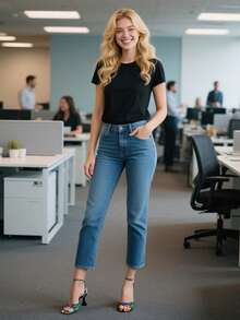 女士方头高跟凉鞋，夏季露跟系带露趾优雅高跟鞋，性感户外装 - 綠蟒 - 查看 9