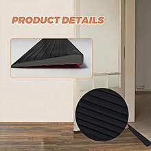 0.9m Self-Adhesive Door Threshold Ramp Trim, Self-Adhesive Sloped Pad, Threshold Transition Strip, Easy To Install, Suitable For Doorways And Home Decor - Multicolor - View 9