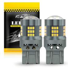 TOAUTO 2 piezas Bombilla LED 1156 BA15S P21W 1157 BAY15D P21/5W, 1156 BAU15S PY21W 7440 7443 W21W, Bombilla de luz de señal de giro de automóvil 12V amarillo rojo blanco - A - Ver 10