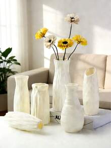 1 bình hoa nhựa trang trí, bình cắm hoa khô nhân tạo, bình nghệ thuật, trang trí phòng khách và phòng trưng bày theo phong cách tối giản mùa thu, trang trí nhà cửa, bình hoa, vật trang trí trung tâm, trang trí bàn ăn, ngày lễ tình nhân, trang trí phòng ngày lễ tình nhân, trang trí phòng khách, trang trí mùa thu, hộp đựng đồ, trang trí phòng phong cách Boho, trang trí Giáng sinh - Nhiều màu - Xem 8