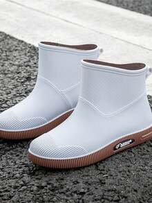 Women Rain Footwear - Grey/Blue - View 1
