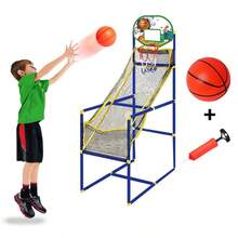 Bộ trò chơi bóng rổ arcade vui nhộn - Thích hợp chơi trong nhà/ngoài trời, kèm bơm hơi và bóng rổ, dễ lắp đặt, là món quà lý tưởng cho dịp lễ và sinh nhật. - Nhiều màu - Xem 5