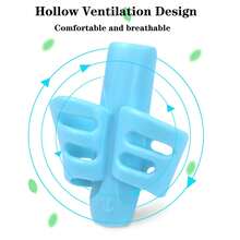 4pcs Pen Grips, Stationery Pen Grips, Student Supplies Pen Grips, Pencil Caps, Pencil Grips, Pencil Cases, Finger Soft Gel Writing Posture Correctors, Pen Correctors, Pen Holders, Student Learning Writing Correctors, School Supplies - Multicolor - View 7