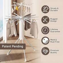 Pasta Drying Storage Racks - White - Double Layer - View 7