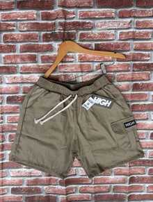 Cargo Shorts With Elastic Waistband, Direct From The Factory. - 卡其色 - 查看 1