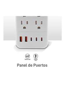 Regleta multicontactos electricos - Blanco - Ver 3