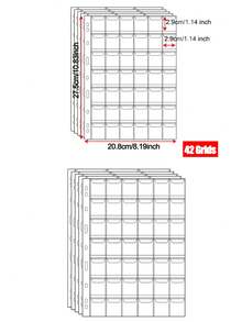 42/30/20 Coin Collection Pages, 10 Sheets, Coin Collection Binder, Standard 9-Hole Coin Pocket Sheets, Coin Collection Set, Coin Collector Organizer, Coin Sorting And Display - Multicolor - View 3