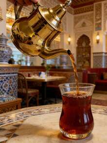 1.4升中东镀金不锈钢茶壶，中东红茶壶 - 彩色 - 查看 8