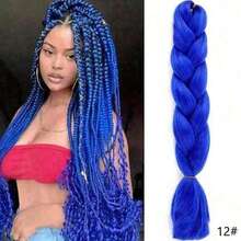 60cm Extra Large Synthetic Yaki Braid Wig For Women, High-Temperature Fiber Material, Colorful, Suitable For DIY Styling, Cosplay And Parties, Ideal Christmas And New Year Gift - Multicolor - View 23