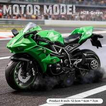 1pc Kawasaki Motorcycle Model, Alloy Toy With Rotating Handlebars, Collectible Display Item, Perfect Gift For Motorcycle Enthusiasts, Motorcycle Collector's Toy, Decor For Office, Bedroom, Living Room, Study, Home Windowsill, Halloween Gift, Christmas Gift, School, Christmas Decoration, Toy - Multicolor - View 7