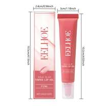 15g Aceite Labial Hidratante Rosa, Ingredientes Suaves y Humectación Profunda, Cuidado Labial Tierno y Fresco, Ideal para Labios Secos y Agrietados - Rosa - Ver 4