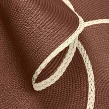 15英寸圆形棕色编织餐垫套装（4/6件），可水洗，易擦拭，耐热，适合节日聚会、室内外日常使用。 - 棕色 - 查看 5