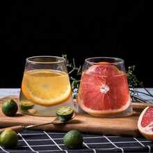 1pc Minimalist Latte Coffee Glass Cup, Milk Cup, Home Water Drinking Cup, Summer Cold Drink Cup - Clear - View 6