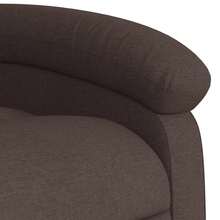 vidaXL Massagesessel Dunkelbraun Stoff - Braun - Übersicht 7