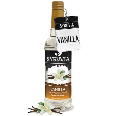 Vanilla Syrup For Coffee By Syruvia 25.4 Fl Oz Barista Style Coffee Syrup Vanilla Flavor