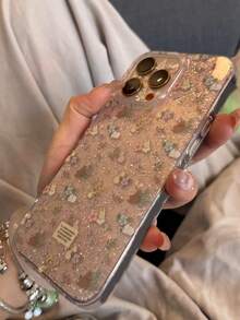 Tulip Floral Pattern Transparent Phone Case, Compatible With IPhone 17/16/15/14/13/12 Pro Max Plus/11, Fashionable And Shock-Resistant, Gift Packaging - Floral Bunny - View 5