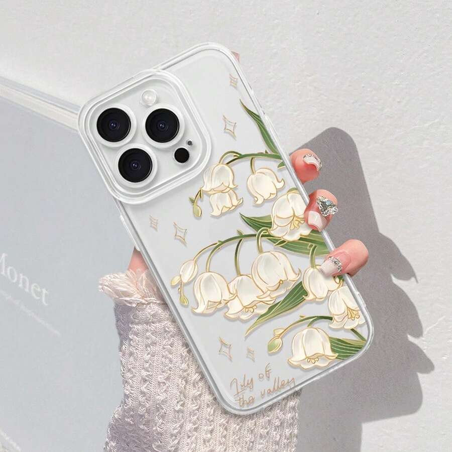 Blossoming flowers For Oppo RENO14 13 12 11 10 07 05 PRO F  A94 79 78 60 58 57 38 35 17 17K   Precision hole lens full-coverage transparent soft case,flexible and   scratch-resistant - TMTSY-Transparente-ANWYEYFlores florecientes - Ver 1