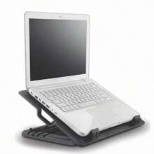 Base enfriadora para laptop de 9-17 pulgadas con ventiladores silenciosas y base ajustable, antideslizante - Negro - Ver 2