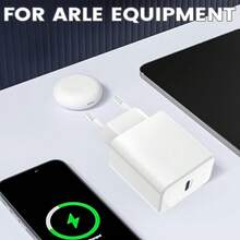 Bộ chuyển đổi nguồn USB-C 25W, bộ chuyển đổi phích cắm du lịch châu Âu nhanh, bộ sạc tường Type-C tương thích với iPhone 15/15 Pro/15 Pro Max/15 Plus/14/13/12/11, Galaxy S24 FE A16, Pixel 9 và nhiều thiết bị khác. - Phích cắm loại C của EU (220-240V) - Xem 4