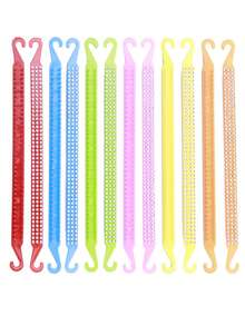 2pcs Heart-Shaped Banana Hair Clips, Black - Can Be Used To Fix Hair And Style, Soft Yet , Suitable For Buns, Ponytails And Updos, Claw Clips, Hair Barrettes - Black - View 4