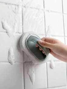 5pcs Multifunction Cleaning Brush,Household Plain Handle Cleaning Brush, Decontamination Sponge Wipe Bathroom Toilet Tile Cleaning Brush, Kitchen Brush - Multicolor - View 1