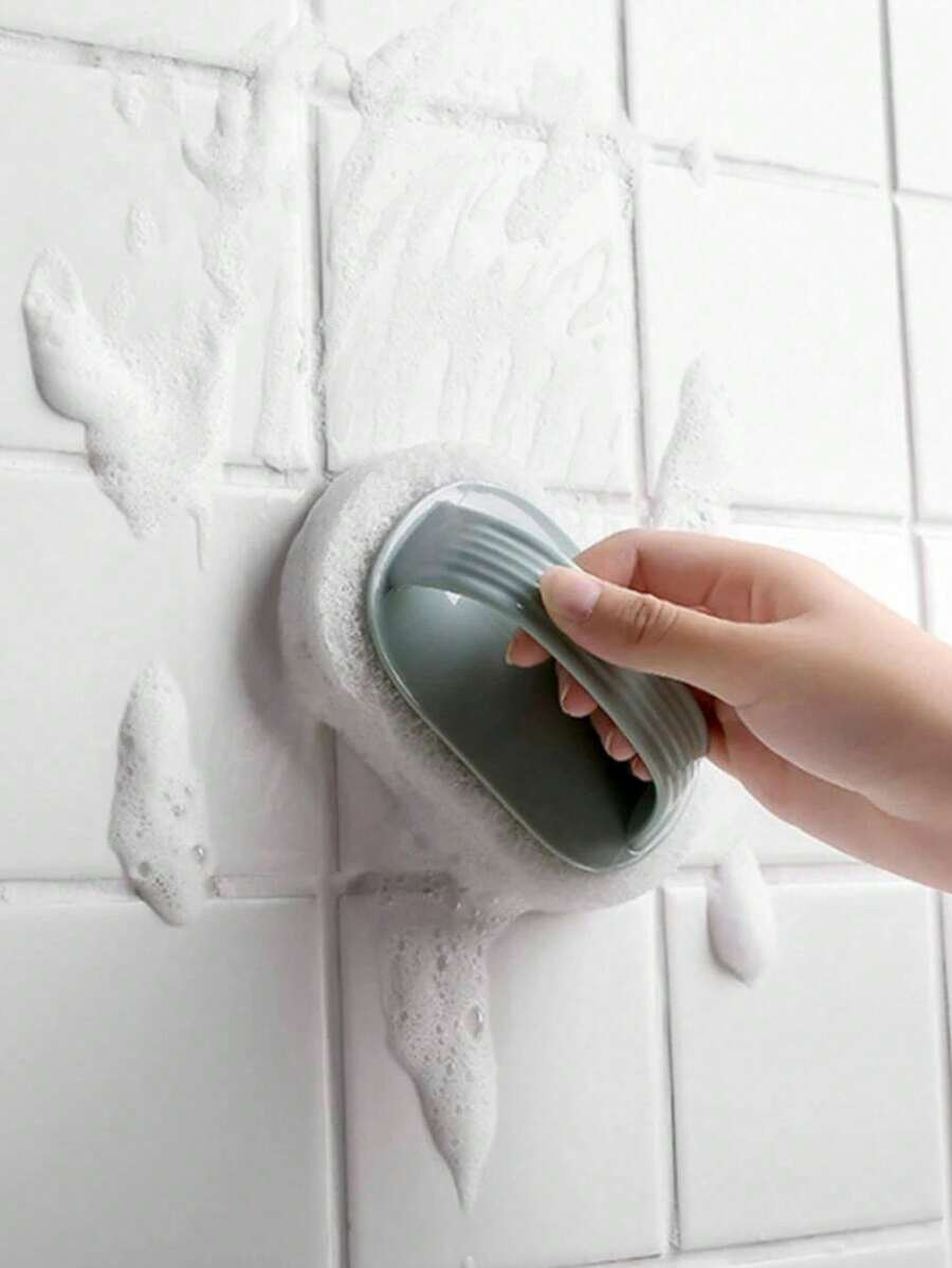 5pcs Multifunction Cleaning Brush,Household Plain Handle Cleaning Brush, Decontamination Sponge Wipe Bathroom Toilet Tile Cleaning Brush, Kitchen Brush - Multicolor - View 1