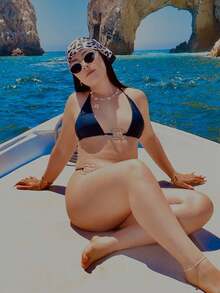 1件装 女士 2026 经典豹纹 70*70cm 缎面头巾 防晒 多功能头巾 日常休闲 - 彩色 - 查看 7