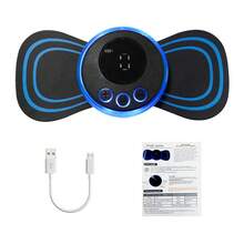 EMS Neck Massager, Muscle Stimulator, Neck Massage Patch, Portable Electric Pulse Body Massager - Multicolor - View 2