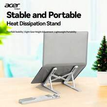 Giá đỡ laptop Acer AMS026, điều chỉnh độ cao 8 cấp, có thể gập lại, di động, thiết kế tiện dụng, tiết kiệm không gian, ổn định. - trắng - Xem 1