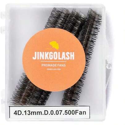 500 Eyelash Extension Promade 4D To 16D Not Premade, Ultra Lash Fans 0.03/0.05/0.07mm Thickness, C D Curl Lashes, 8 - 16mm Length For Easy Volume Individual Eyelash Extensions Clusters DIY(5D-0.07-D (10mm))