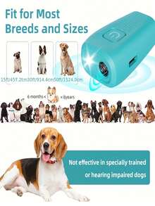 1个迷你便携式驱狗器，户外驱赶野狗，小型犬止吠器，幼犬训练器，威慑工具。驱狗器体积小巧，功能强大，轻便便携，容量与小型犬相同。半小型轻便型，半小型犬训练器，可阻止和纠正不良行为。止吠装置，按下按钮即可释放超声波制止吠叫。频闪灯模式可驱赶恶犬。