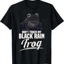 Black Rain Frog Terrarium Toys Frog Funny Black Rain Frog T-Shirt - màu đen - Xem 1
