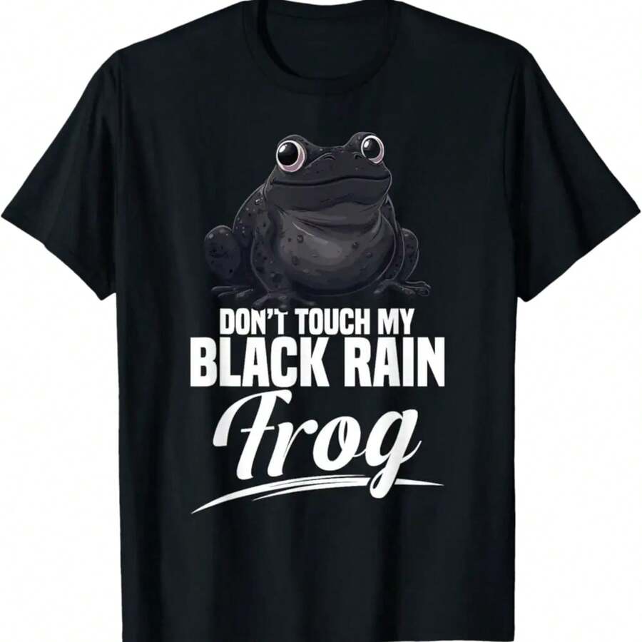 Black Rain Frog Terrarium Toys Frog Funny Black Rain Frog T-Shirt - màu đen - Xem 1